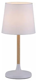 Leuchten Direkt 14423-16 - Stolná lampa NIMA 1xE14/40W/230V biela W2287