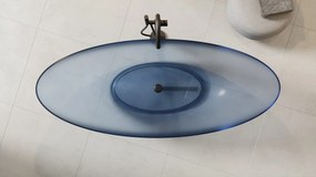 Besco Voľne stojaca vaňa zo syntetickej živice Axya 180 Blue Wave BESCO-Typ výpuste: Click-Clack štandard, biela