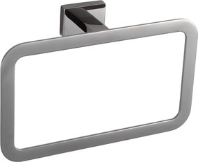 Mexen Arno, prsteňový vešiak na uterák, čierny chróm, 7020732-73