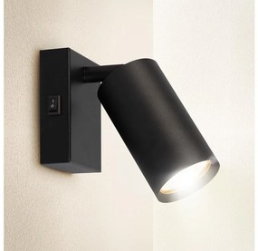 Brilagi - LED Stmievateľné nástenné bodové svietidlo SELE 1xGU10/6,5W/230V čierna LEDBG1372