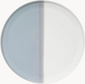 Porcelánové plytké taniere Double, 4 ks