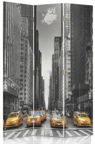 Ozdobný paraván New York - 110x170 cm, trojdielny, klasický paraván