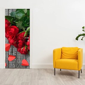 Fototapeta na dvere - Kytica ruží (95x205cm)