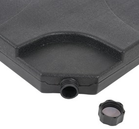 Slnečník Acerra Ø 3m polyester/oceľ - zeleno-citrónová so stojanom