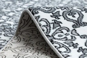 Behúň ARGENT kvety - W4949 biely / sivý