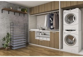 Stojan na topánky Mela - 50 párov -sivý