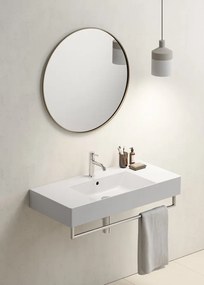 GSI GSI, KUBE X keramické umývadlo 100x47cm, s odkladacími plochami, biela ExtraGlaze, 9451111