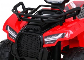 Ramiz Detská štvorkolka na batérie Storm červená + motor 25W + MP3 USB + LED