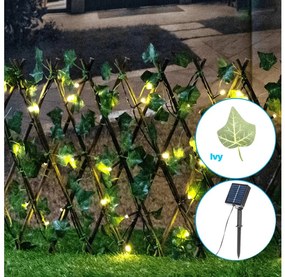 Aigostar - LED solárny reťazec 56xLED/2x0,4m IP65 teplá biela ivy