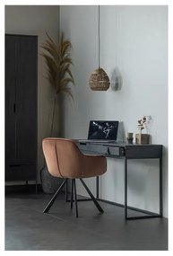 Čierna šatníková skriňa z jaseňového dreva 60x210 cm Silas – WOOOD