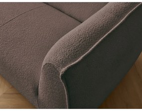 Hnedá pohovka z textílie buklé 242 cm Giorgia – Bobochic Paris