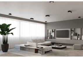 Čierne stropné svietidlo Sollux Hydra