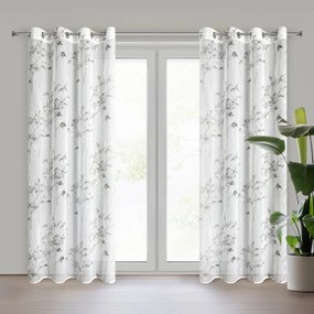ZÁCLONA NA KRÚŽKOCH SERMA 140X250 CM KVETY