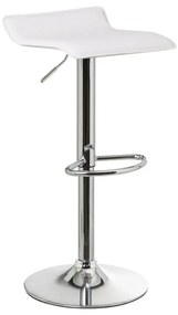Biele čalúnené barové stoličky v súprave s nastaviteľnou výškou 2 ks (výška sedadla 63 cm) – Casa Selección