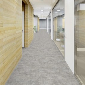 PVC podlaha - lino AladinTex Ultra 2225 Rough l. grey, na mieru, šíře 4m, šedá, filc, chodba / predsieň, Gerflor