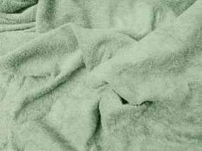 Fleecová napínacia obliečka MOLTON svetlozelená 90 x 200 cm
