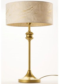 Jupiter 2112 - Stolová lampa KASZMIR 1xE27/15W/230V biela/zlatá/mramorový dekor