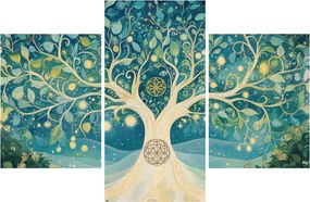 Obraz – Magický strom so špirálami (90x60 cm)