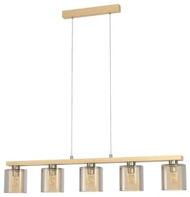 Eglo 98592 - Luster na lanku CASTRALVO 5xE27/28W/230V EG98592