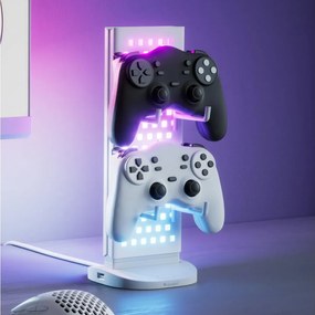 Nanoleaf NL7602K0001A023-LED RGBIC stmievateľná stolná nabíjacia stanica 2700-6500K 5V biela