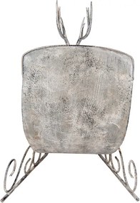 Zinková antik kovová dekorácia sane s jeleňom Deer - 44*34*47 cm