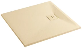 Erga Hyper, SMC sprchová vanička 130x70x2,6 cm + sifón, béžová matná, ERG-V06-SMC-7013S-BG