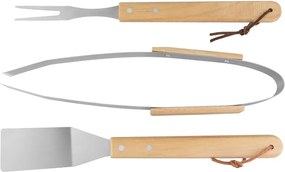 Sada náradia Strend Pro Grill, na grilovanie a opekanie, s drevenou rúčkou