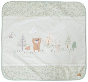 Svetlozelená detská deka z mikroplyšu 80x80 cm Woodland Buddies – Roba