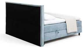 Modrá boxspring posteľ s úložným priestorom 180x200 cm Elva Bold – Bonami Selection