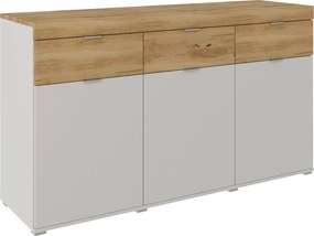 XXXLutz KOMODA, dub, farba duba, svetlosivá, 151/88/47 cm Dieter Knoll - Komody - 000003009619