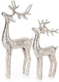 Vianočná dekorácia sob FIG 166 B strieborná