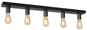 Luminex Bodové svietidlo FILO 5xE27/60W/230V čierna LU1313