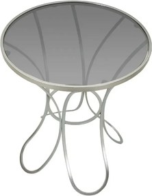 Odkladací stolík Trixy 56 cm strieborný