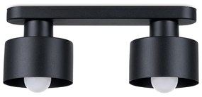 Stropné svietidlo Savar, 2x čierne kovové tienidlo