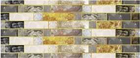 Obraz - Dekor s textúrami (120x50 cm)