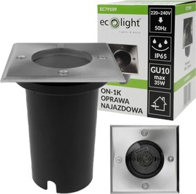 4x LED záhradné zapustené svietidlo GU10 230V do betónových kociek