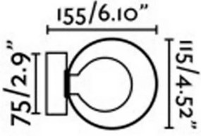 FARO 40086 - Kúpeľňové nástenné svietidlo PERLA 1xG9/6W/230V IP44