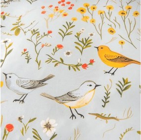 Obliečka na vankúš z mikrovlákna SPRING BIRDS 70x90 cm, farebný