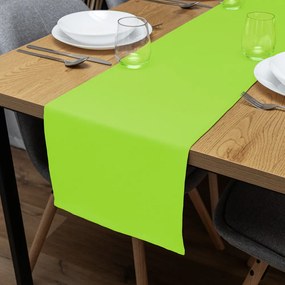 Biante Dekoračný behúň na stôl Rongo RG-041 Žiarivý zelený 20x120 cm