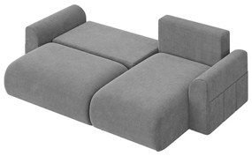 Sivá rozkladacia rohová pohovka (variabilná) Lorine – Ropez