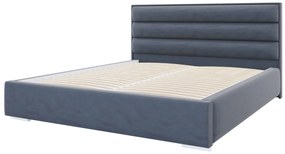 Moderná čalúnená posteľ LONG - Drevený rám,140x200