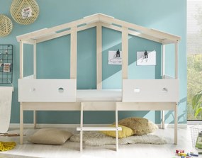 Detská posteľ Cortino 90x200 cm, domeček se stříškou