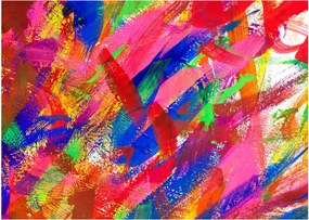 Sklenený obraz - Farebná abstrakcia (70x50 cm)