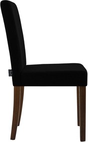 Sada 2 ks jedálenských stoličiek Ina látka cord, antik tmavá - čierna