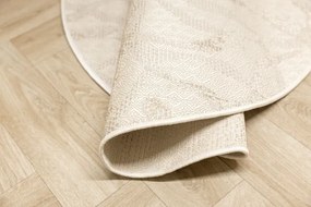 Koberec šnúrkový Haga 04720A krémový / béžový / sivý kruh