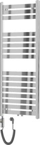 Mexen Uran, elektrické vykurovacie teleso 1200 x 500 mm, 600 W, chrómová, W105-1200-500-2600-01
