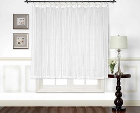 Voálová záclona s riasiacou páskou MARION 160x290 cm - biela