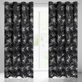 ZATEMŇOVACÍ ZÁVES NA KRÚŽKOCH STELLA 140X250 CM VZOROVANÁ