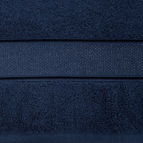 BAVLNENÝ UTERÁK LIANA 70X140 CM TMAVOMODRÁ