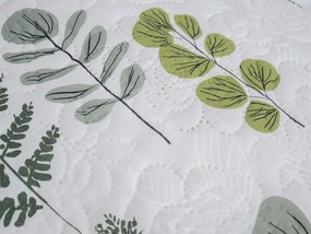 Prehoz na posteľ SCANDI NATURE, zelený Rozmer: 170 x 210 cm